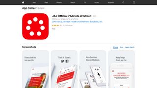 J&J Official 7 Minute Workout on the App Store - iTunes - Apple