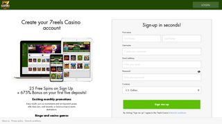 Sign Up to Win Real Money Online at 7reels Casino