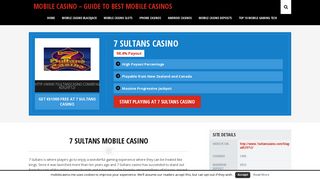 7 Sultans Casino - Mobile Casino