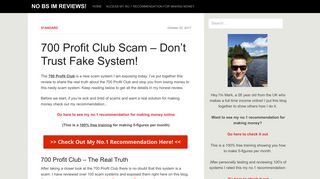 700 Profit Club Scam - Don't Trust Fake System! - No BS IM Reviews!