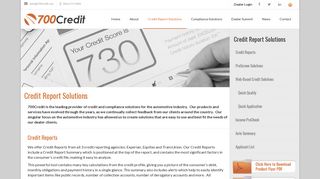 Auto Dealer Credit Report Solutions from 700Credit