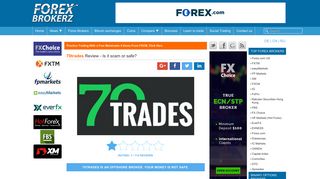 70trades Review - is 70trades.com scam or good forex broker?