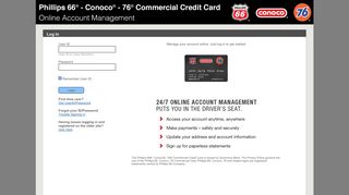 Phillips 66-Conoco-76 Online Credit Center