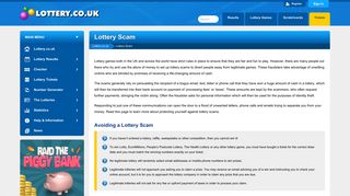 Lottery Scams | National Lottery Scams