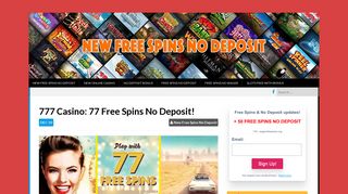 777 Casino - New Free Spins No Deposit