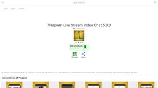 Download free 7Nujoom-Live Stream Video Chat 5.0.3 APK for Android