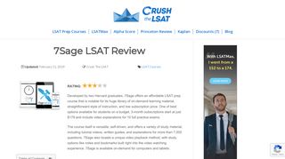2019 7Sage LSAT Review [Must See Before Purchasing!]