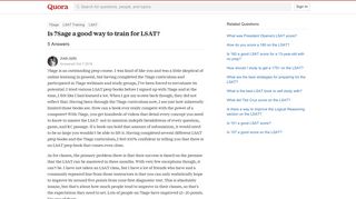 Is 7Sage a good way to train for LSAT? - Quora