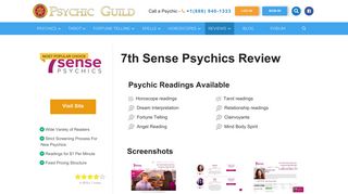 7th Sense Psychics Review 2019 | Accurate or Scam? - Psychic Guild