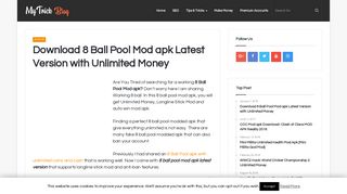 Download 8 Ball Pool Mod apk Latest Version with Unlimited Money ...