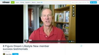 8 Figure Dream Lifestyle New member success testimonials on Vimeo