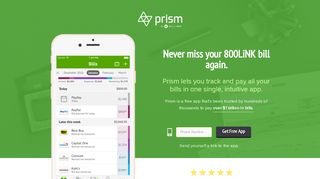 Pay 800LiNK with Prism • Prism - Prism Bills