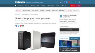 How to change your router password | TechRadar