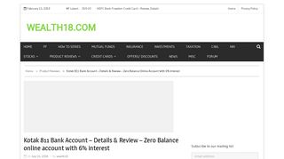 Kotak 811 Bank Account – Details & Review – Zero Balance online ...