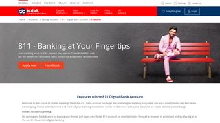 Digital Bank Account Features and Benefits - Kotak 811