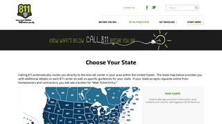 811 In Your State | Call811