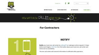 For Contractors | Call811