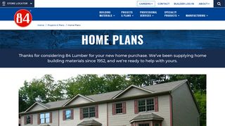 Home Plans | 84 Lumber