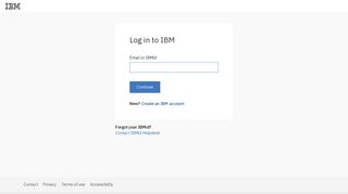 Log in to IBM