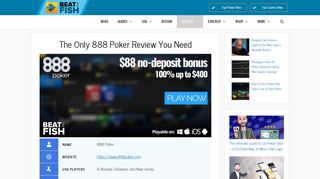 888 Poker Review for 2019 - Don't Ever Play Here Without This