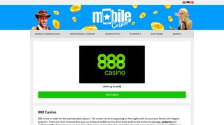 888 Casino - $1500 bonus + $88 no-deposit bonus | mobilecasino.com