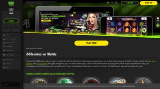 Enjoy the Best Mobile Casino Experience | 888casino™