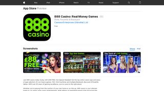 888 Casino: Real Money Games on the App Store - iTunes - Apple