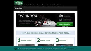 Download and Play Online Poker Games at Pacific Poker
