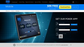 888poker's Mobile Web App | Play on the move!