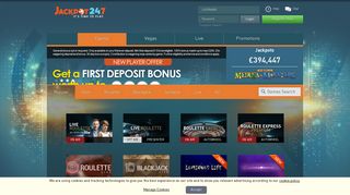 Jackpot247: Live Casino - Live Roulette - Online Slots