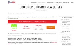 888 NJ Online Casino - $25 Free at 888casino.com in New Jersey