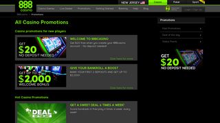 Online Casino Bonus & Promotions | 888 Casino NJ