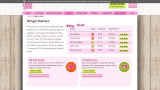 Exciting Selection of Bingo Games | 888Ladies