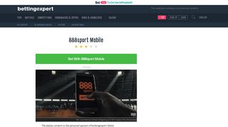 888sport Mobile Version - 888 App from A to Z - Bettingexpert