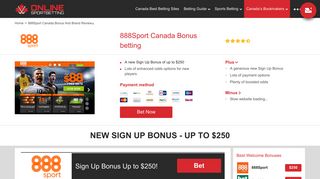 A $250 New 888sports Betting Deposit Welcome Bonus - Betting Sites