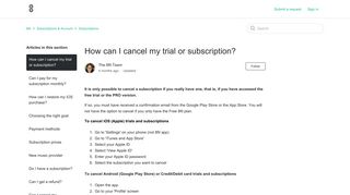 How can I cancel my trial or subscription? – 8fit