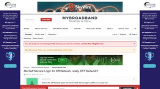 8ta Self Service Login for Off Network, really OFF Network ...