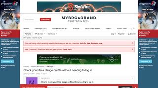 Check your Data Usage on 8ta without needing to log in | MyBroadband