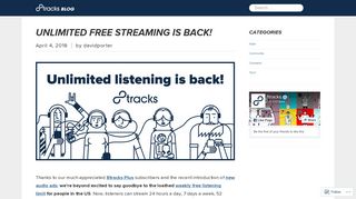 Unlimited free streaming is back! – 8tracks blog