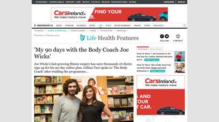 'My 90 days with the Body Coach Joe Wicks' - Independent.ie