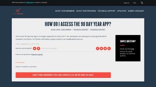 How do I access the 90 Day Year app? - 90 Day Year - Todd Herman