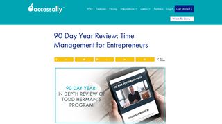 90 Day Year Review: Time Management for Entrepreneurs – AccessAlly