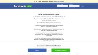 [NEW] 90 Day Year Action Planner | Facebook
