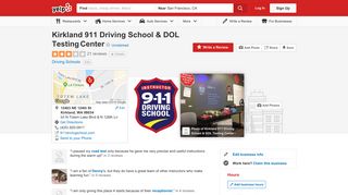Kirkland 911 Driving School & DOL Testing Center - 20 Reviews ...