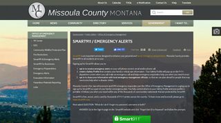 Smart911 / Emergency Alerts | Missoula County, MT