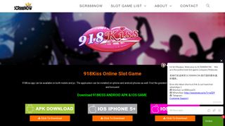 918Kiss Slot Game | Anroid Apk Ios Download Link Free - SCR888NOW