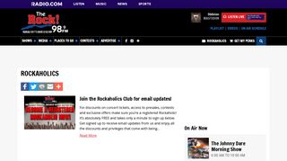 ROCKAHOLICS | 98.9 The Rock | Kansas City - Radio.com