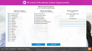 99 Cents Only Stores Employment Information Center
