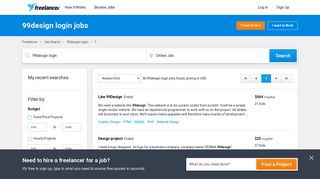 99design login Jobs, Employment | Freelancer
