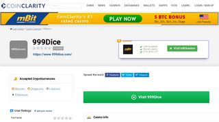 999Dice - Reviews, Games, Bonus & Deposit Options 2018
